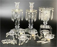 Candlesticks with Bobeches & Prisms & More