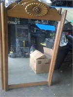 LARGE MIRROR. 25X41 IN FRAME