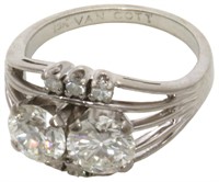 Ladies 18K & Diamond Fashion Ring