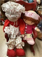 Rocking chair with dolls