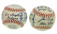 (2) Vintage Facsimile Signed Baseballs