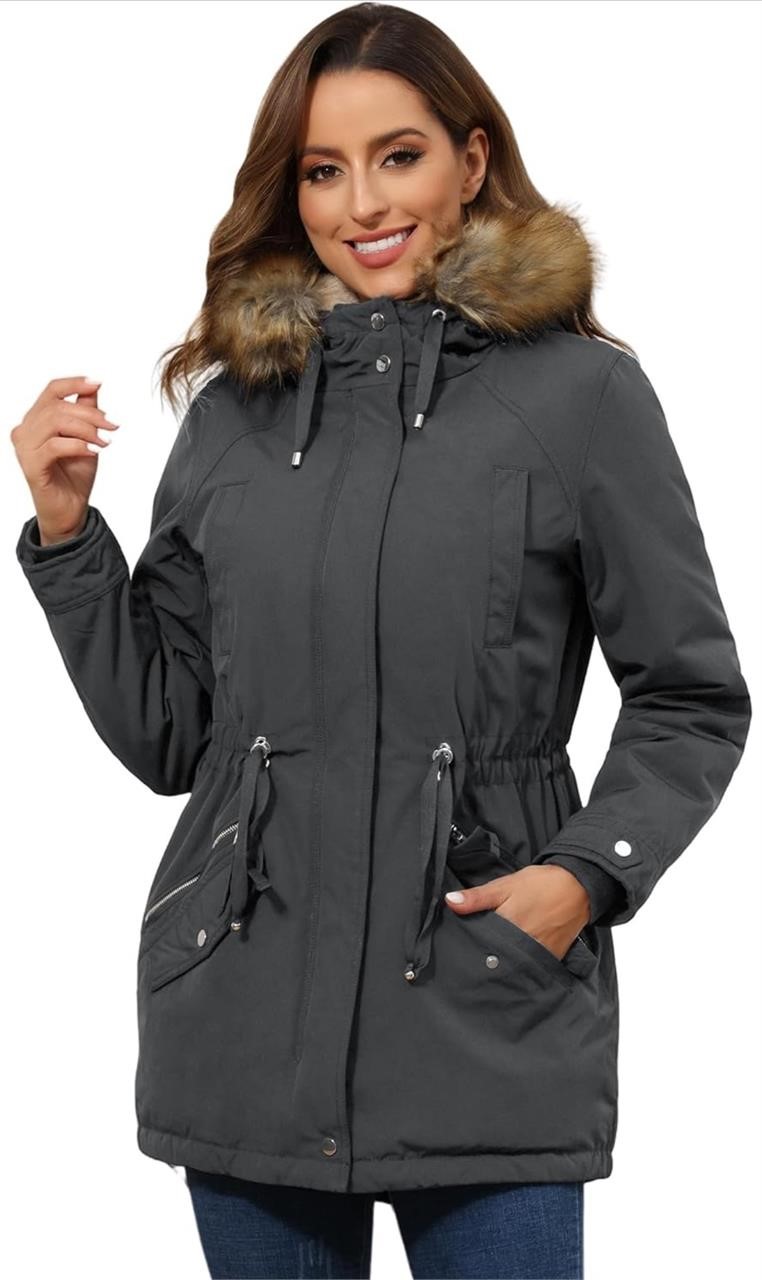 NEW $68 Women’s Fleece Lined Parka Large