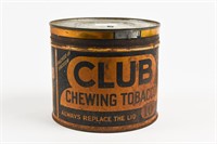 CLUB CHEWING TOBACCO 10 CENT CUT OFF CAN