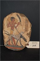 Egyptian Painting On Soft Soil Pottery Canvas