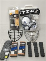 Box Lot of Assorted Hockey Gear