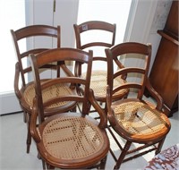 Set of 4 Cane Chairs