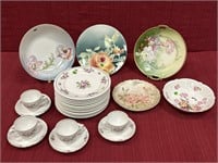 Flower Pattern China, 25 pieces, various styles: