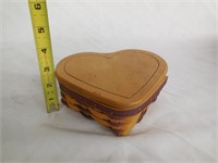 Longaberger Basket 2001 Heart Shaped 20th