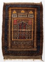 Balouch Prayer Rug, 4' 4" L x 3' 1" W