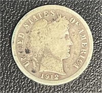 1912 BARBER DIME