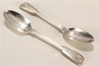 Two Victorian Sterling Silver Spoons,