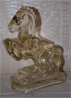 (S1) Single Glass Horse Bookend - 8" tall