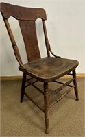 NICE EARLY 1900'S T BACK ACCENT CHAIR