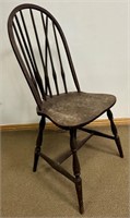 LOVELY ANTIQUE BRACE BACK CHAIR