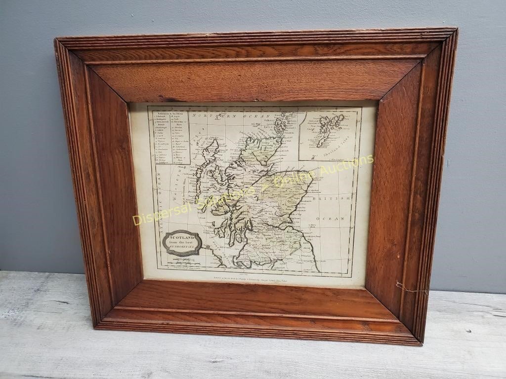 1800s Scotland Map