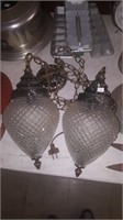 Hollywood Regency Pineapple Swag Lamp
