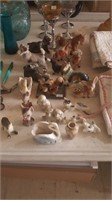 19 Miniature Porcelain Animals Dogs Horses More