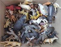Large Box of Plastic Animals