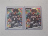 2 CARD ROOKIE LOT ANTHONY BLACK RC INSERT