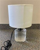 Crystal Table Lamp with White Shade