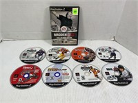 LOT OF 9 ASSORTED SPORTS PS2 GAMES - FOOTBALL,