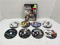 LOT OF 9 ASSORTED SPORTS PS2 GAMES - BASEBALL,