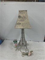 Eiffel Tower lamp with shade no bulb