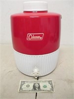 Vintage Coleman Red & White Dispenser Jug