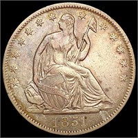 1851-O Seated Liberty Half Dollar LIGHTLY