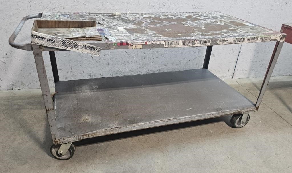 Rolling industrial cart 30"65"32"