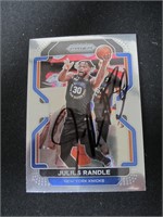 2021-22 PRIZM JULIUS RANDLE AUTOGRAPH COA