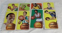 (8) 1970-71 TOPPS TALL BOY BASKETBALL CARDS