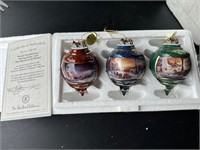 Terry Redlin Christmas Porcelain Ornamants