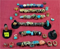 Lot of Assorted Costume Jewelry Rings