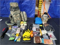 Tactical survival gear bail out bag
