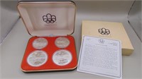 Montreal 1976 Olympic $5 & $10 Silver Coin Set