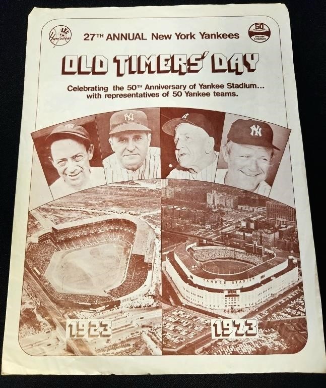 27th Anniversary NY Yankees Old Timers Day 1973