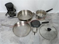 Skillets, Omelet Pan, 5-Cup Coffee Pot & More!!!