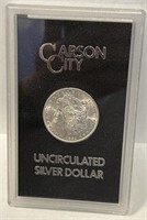 S - CARSON CITY UNCIRCULATED SILVER DOLLAR (3)