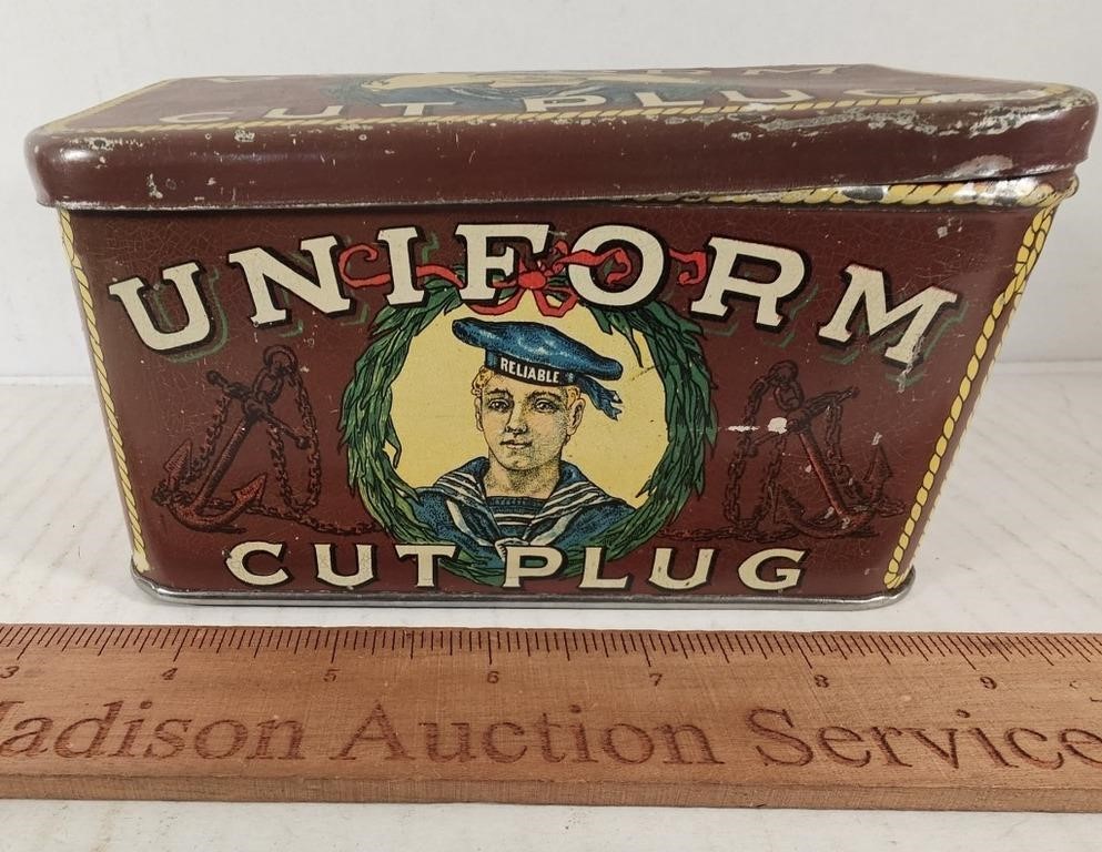Uniform Cut Plug Tobacco Tin