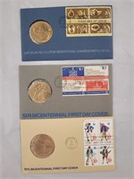 1972, 1974 and 1975 Bicentennial First Day Covers