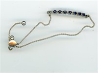 Sterling Blue Gemstone Bracelet