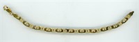 Sterling Gold Tone Bracelet 10g 7”