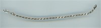 Sterling Rope Chain Bracelet 6g 7”