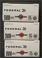 (150) Rounds of Federal 9mm Ammo #2