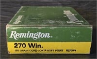 (20) Rounds of Remington 270 Ammo