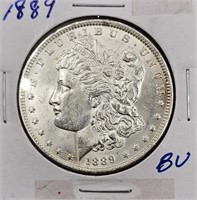 1889 U.S. Morgan Silver Dollar BU
