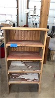 Rustic barn wood shelf : 24”x14”x46