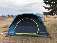 8-PERSON, COLEMAN DARK ROOM SKYDOME CAMPING TENT
