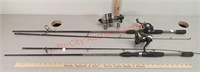 Fishing Poles and a reel